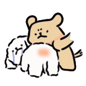 đánh vào mông cute gif