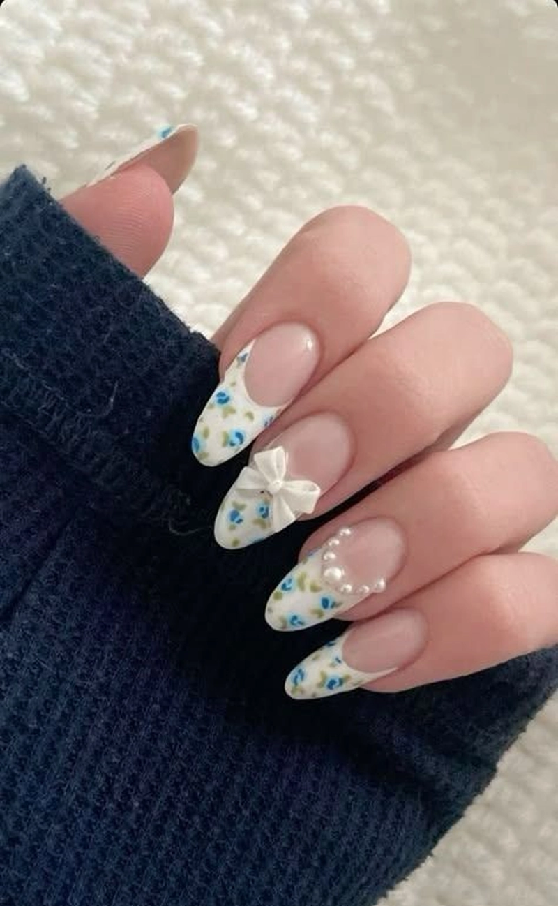 nail xanh dương thời thượng