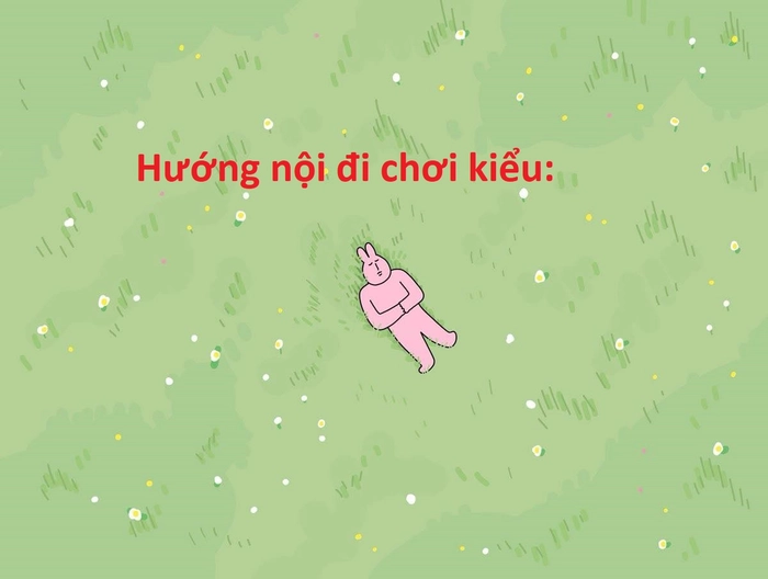 meme đi chơi của người hướng nội