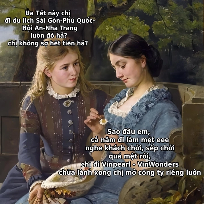 meme đi du lịch chị em