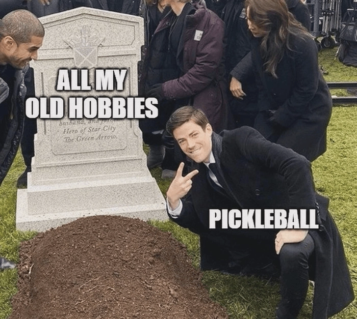 vượt mức pickleball meme ảnh chế cực gắt 
