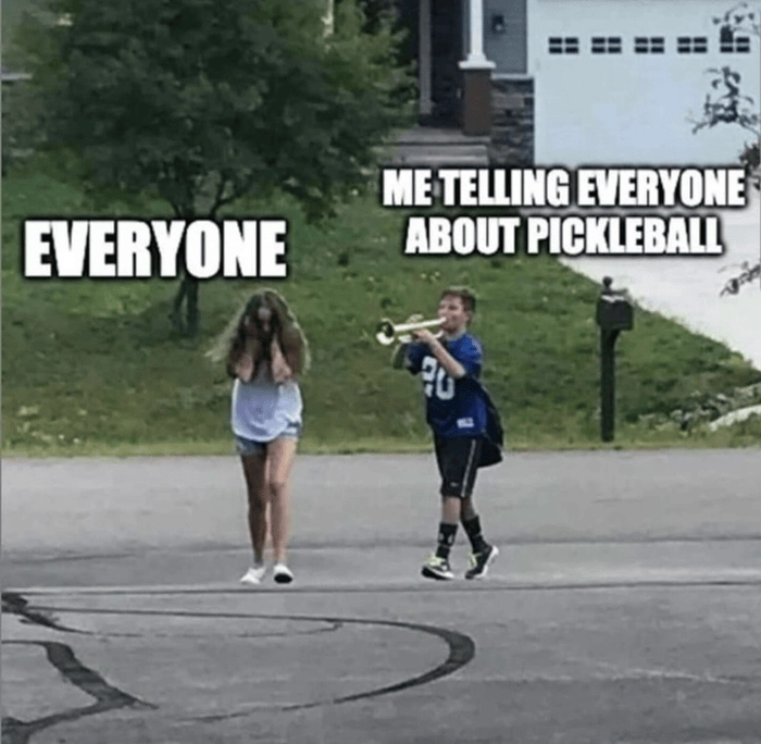 hình chế vượt mức pickleball meme vui nhộn 