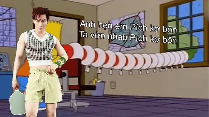 hình vượt mức pickleball meme đang hot 
