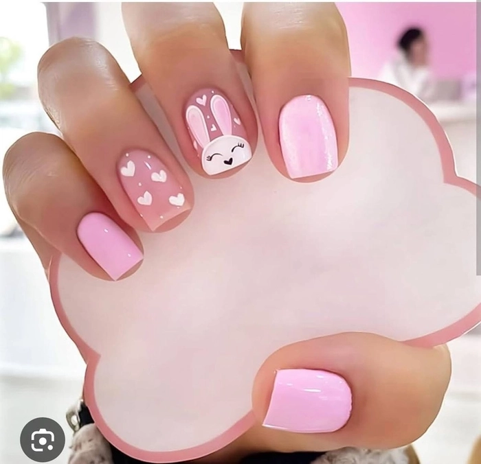 mẫu nail cho học sinh cấp 3 dễ thương nhẹ nhàng 
