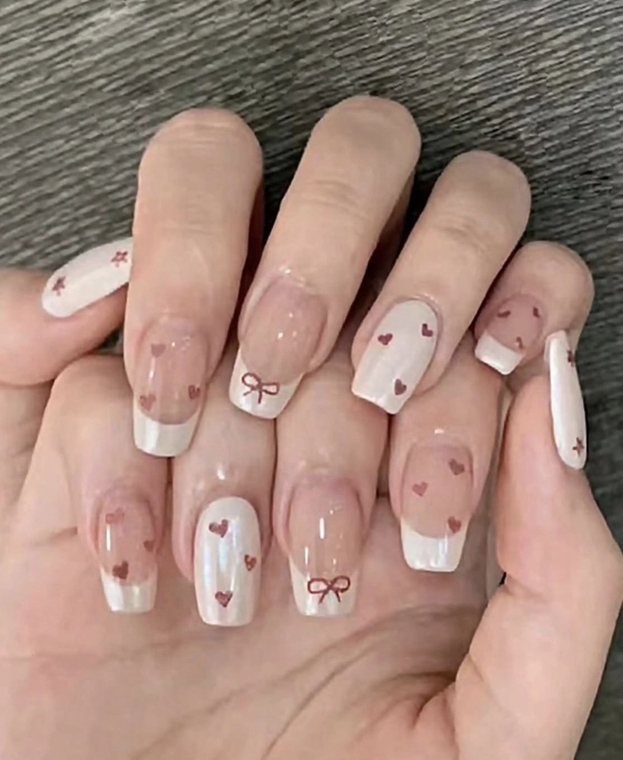 mẫu nail cho học sinh cấp 3 hình cute 