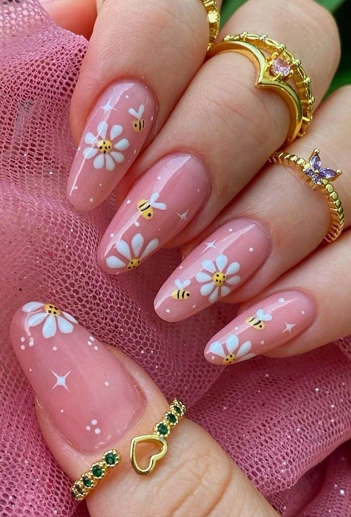 mẫu nail cho học sinh cấp 3 style nhật bản 