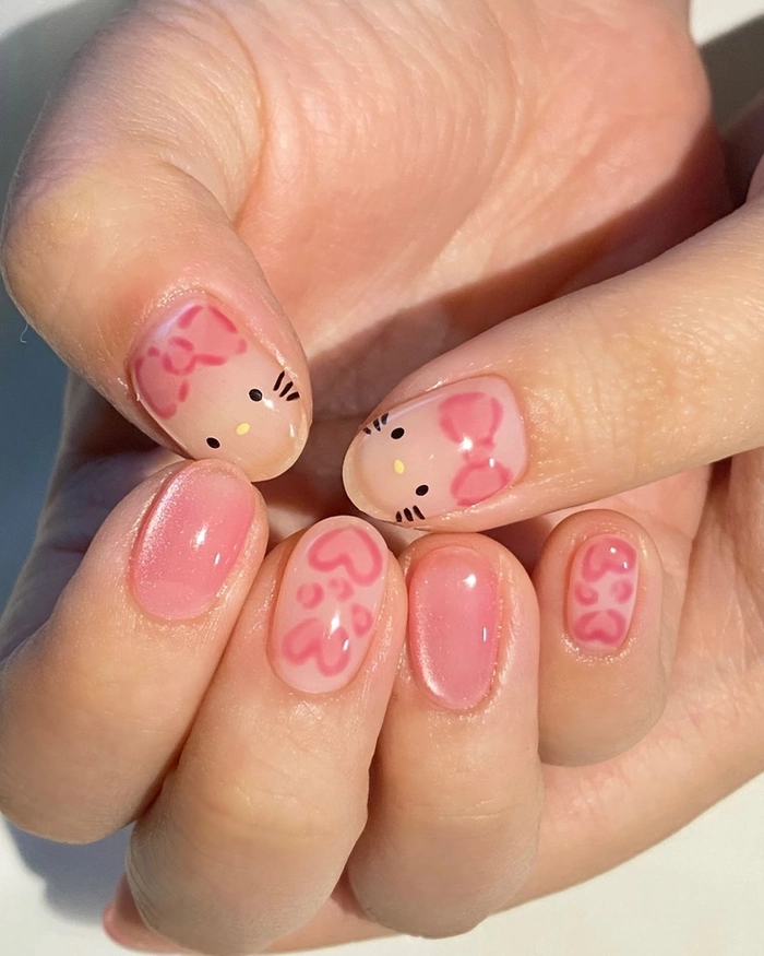 mẫu nail cho học sinh cấp 3 hot trend 