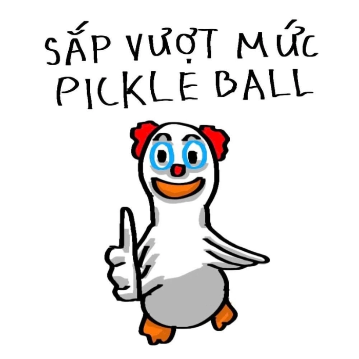 con vịt meme cầm dao troll