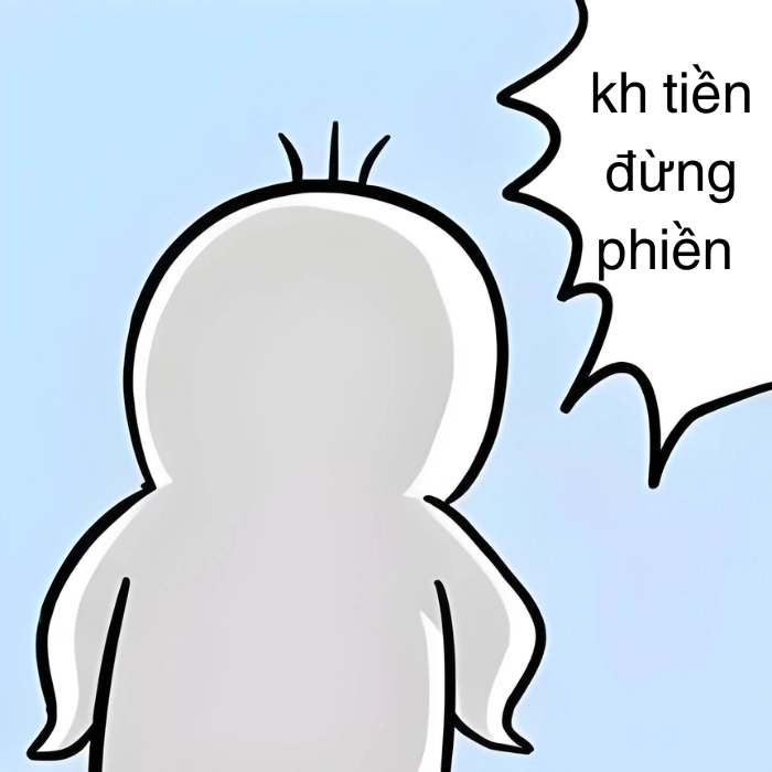 meme xin tiền bạn thân