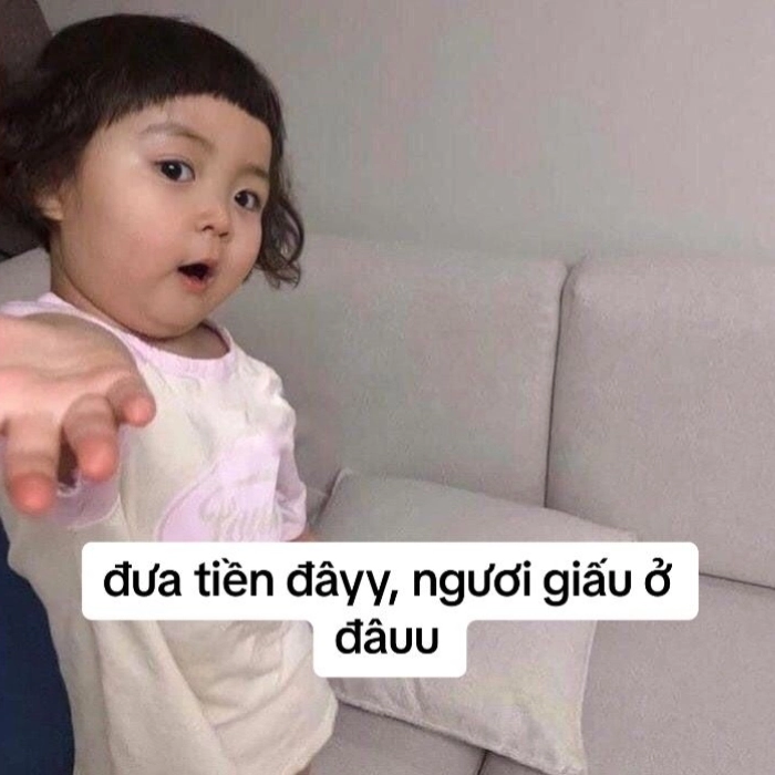 meme xin tiền bựa