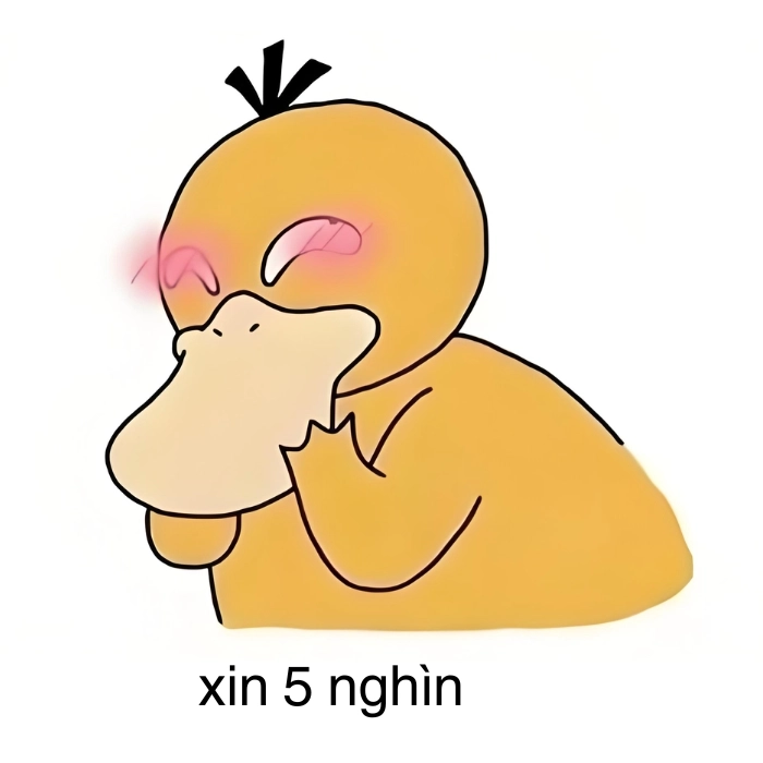 meme xin tiền đáng yêu