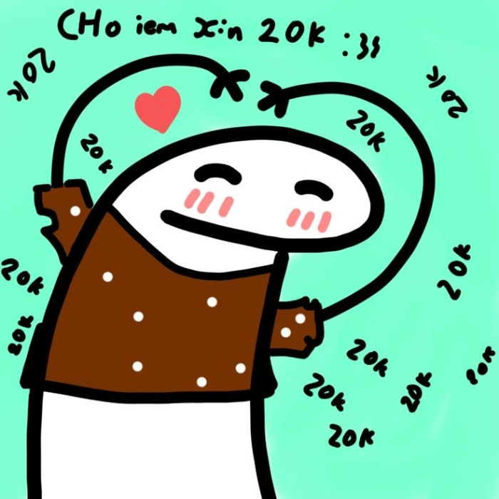 meme xin tiền dễ thương nhất