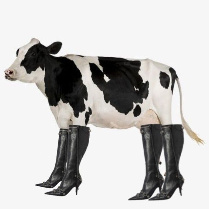 Con bò cười dễ thương trong meme