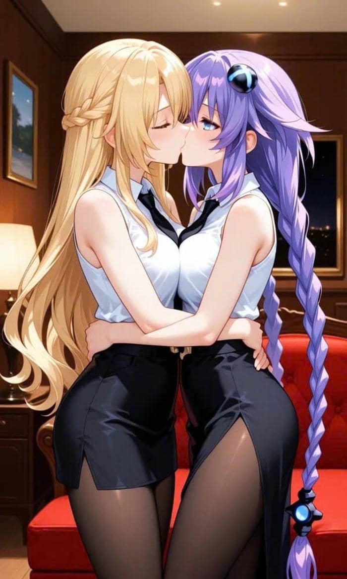 ảnh anime bách hợp cùng nhau dạo phố