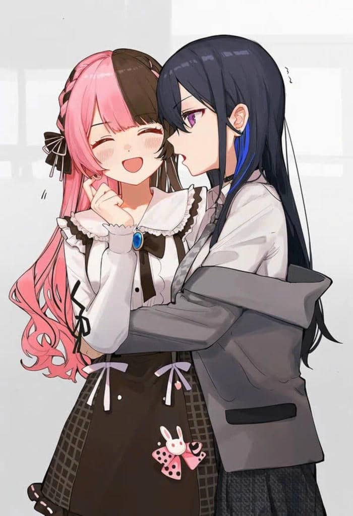 ảnh anime bách hợp dưới hoàng hôn