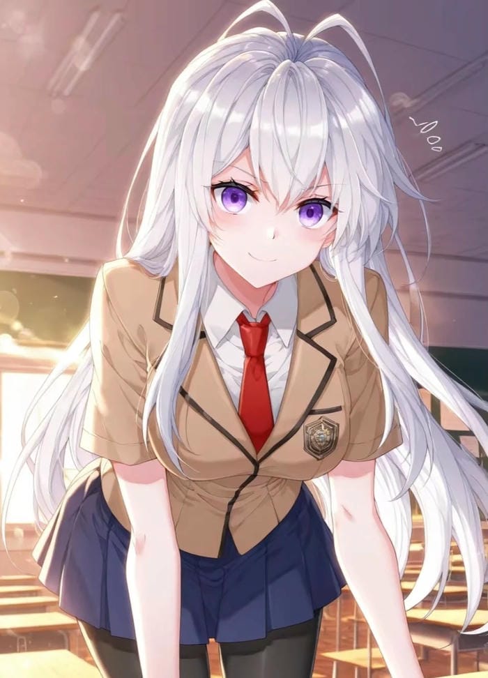 ảnh anime đáng yêu to tròn học sinh