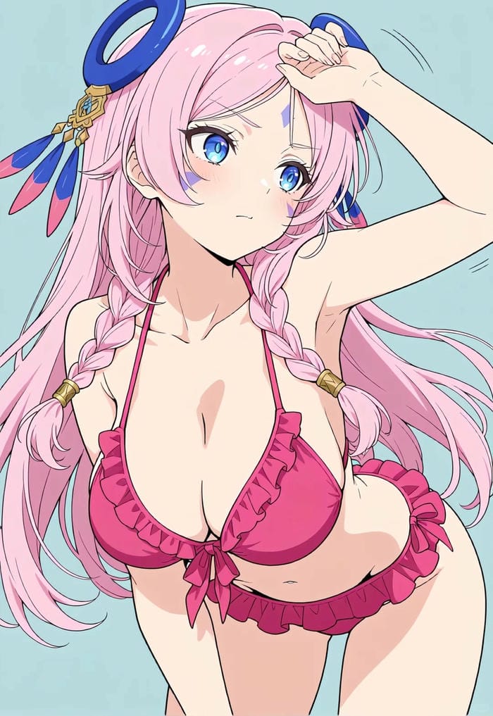 ảnh anime girl mặc bikini ấn tượng