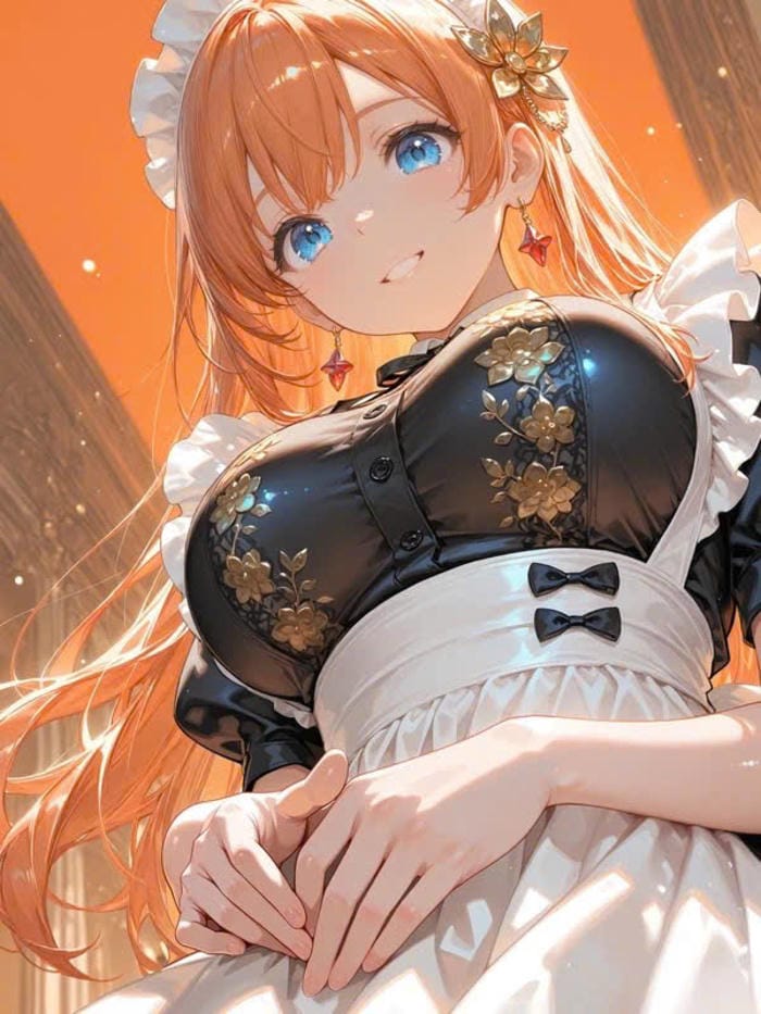 ảnh anime hầu gái đáng yêu dễ thương