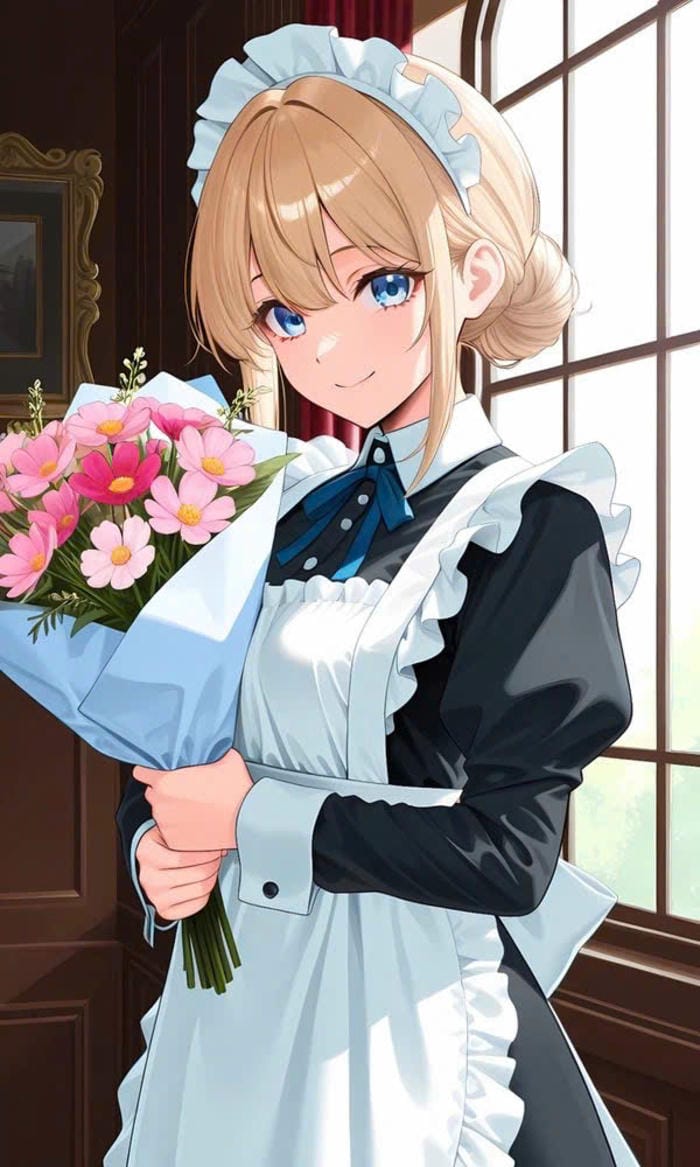 ảnh anime hầu gái quyến rũ