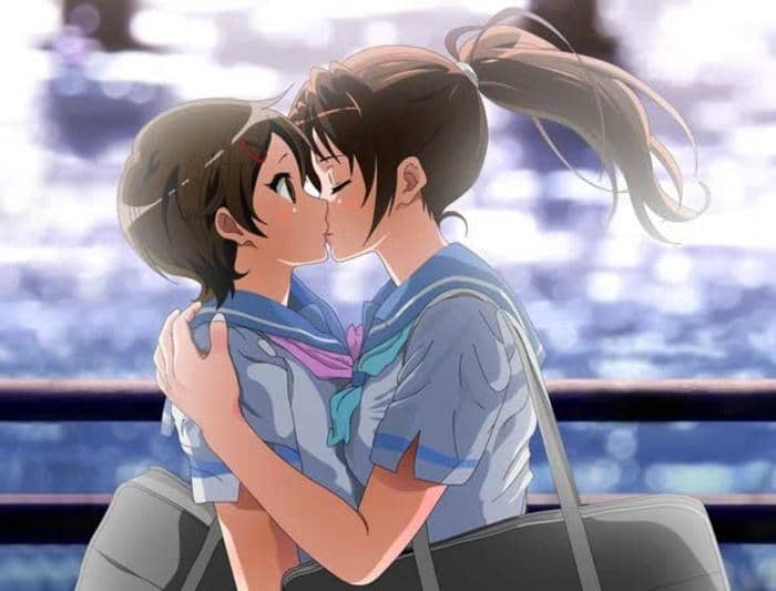 ảnh anime hôn nhau đáng yêu