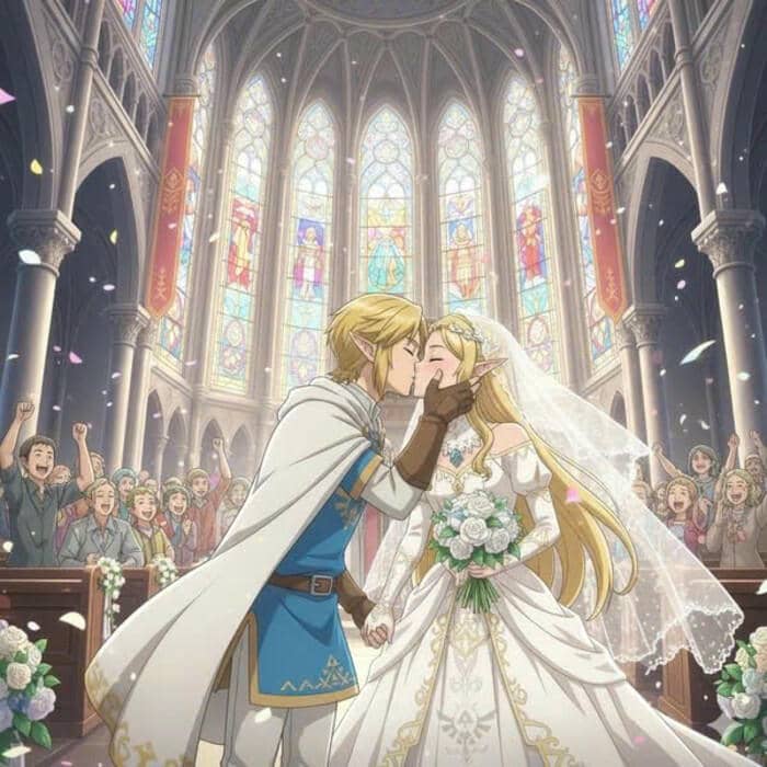 ảnh anime lễ cưới