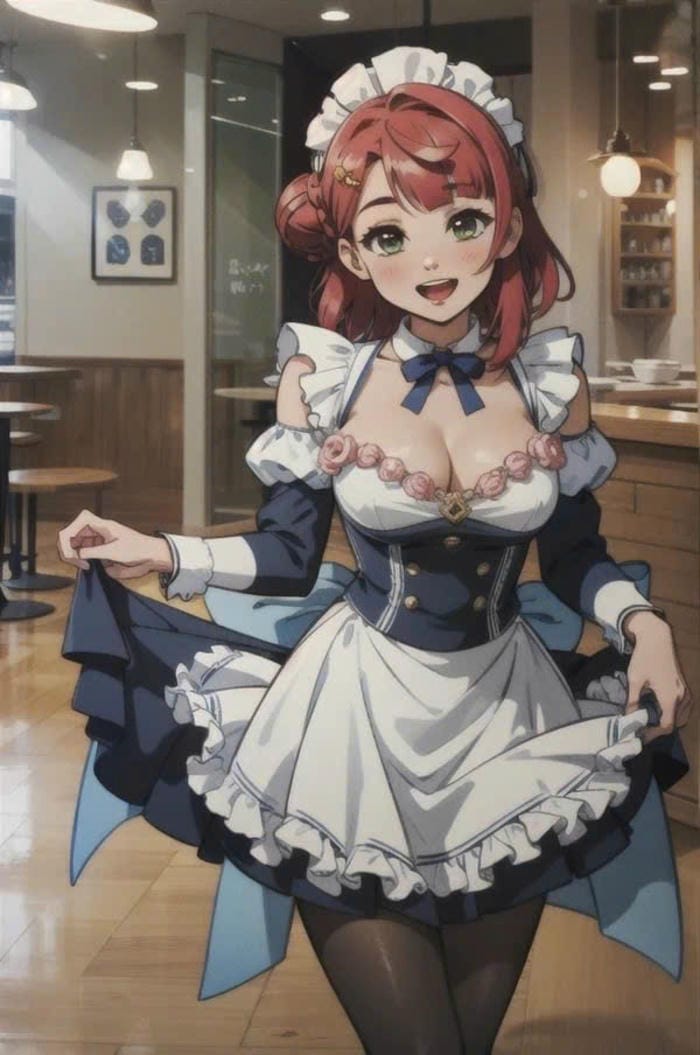 ảnh anime maid nghệ thuật