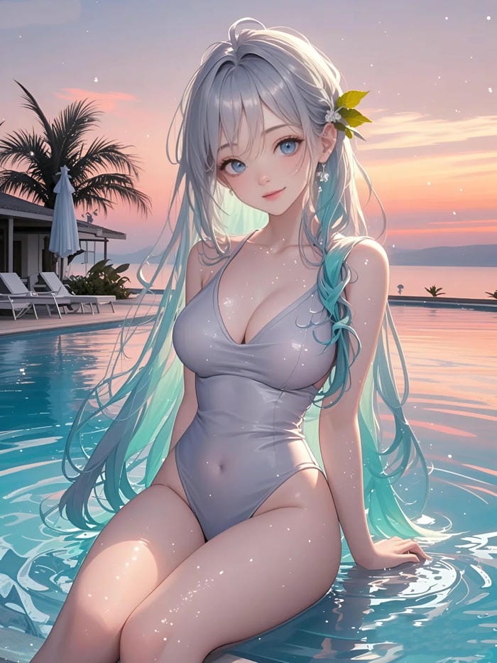 ảnh anime mùa hè năng động