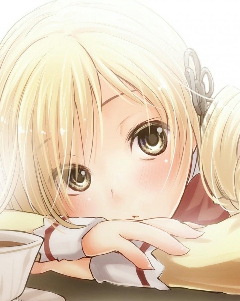 ảnh anime nữ cute buồn dịu