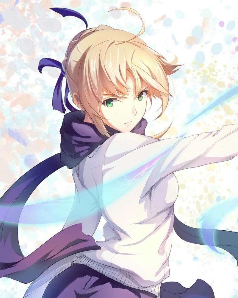 ảnh anime nữ cute giữa thiên nhiên