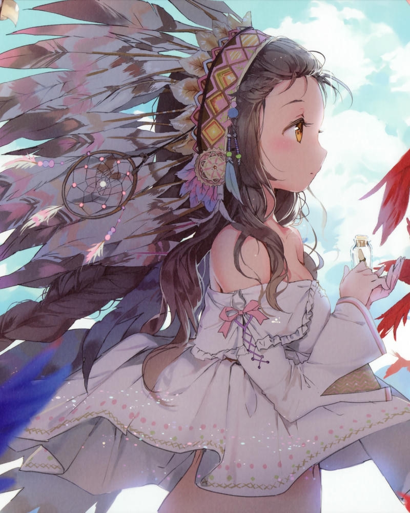 ảnh anime nữ cute rực rỡ màu sắc