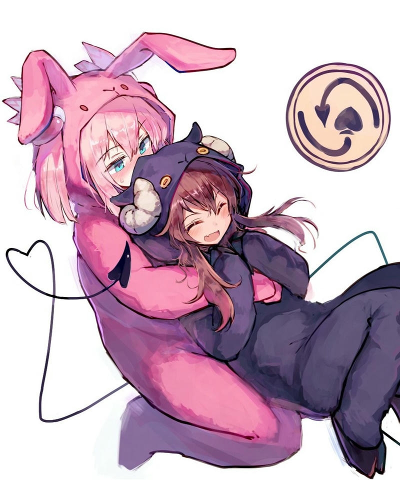 ảnh anime nữ cute sắc màu tươi sáng