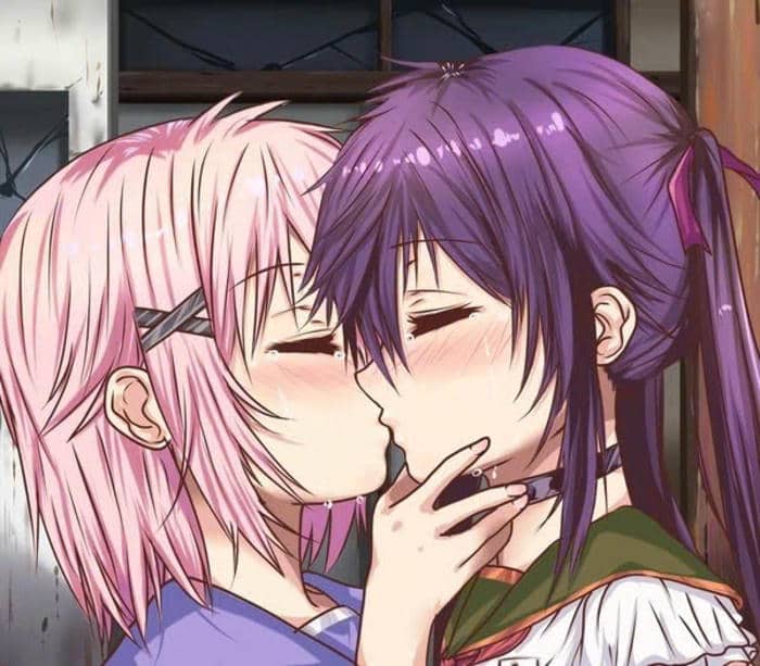 ảnh cặp đôi anime hôn nhau
