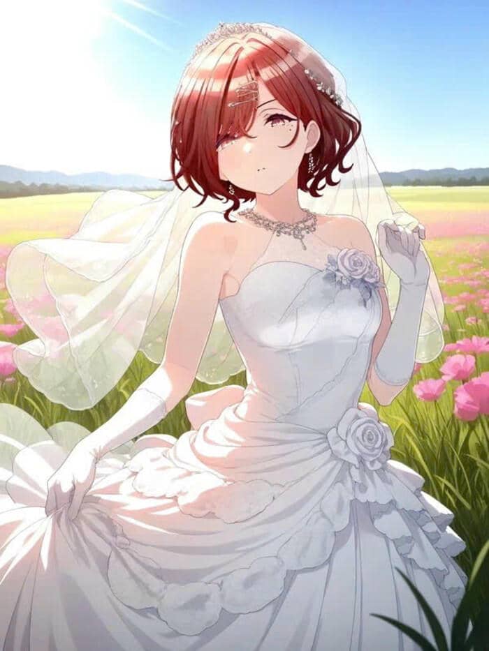ảnh cưới anime dễ thương