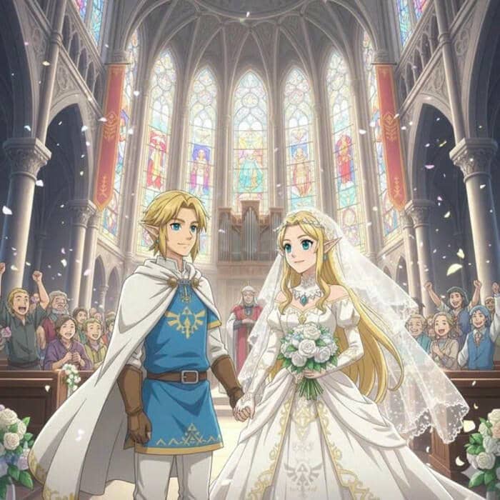 ảnh cưới anime ngọt ngào