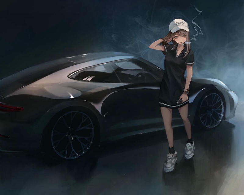 anime nữ ngầu ảnh phong cách hiện đại