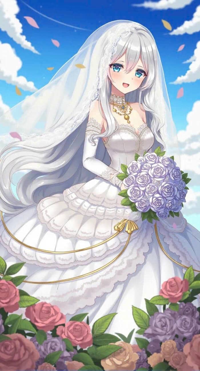 anime wedding dress