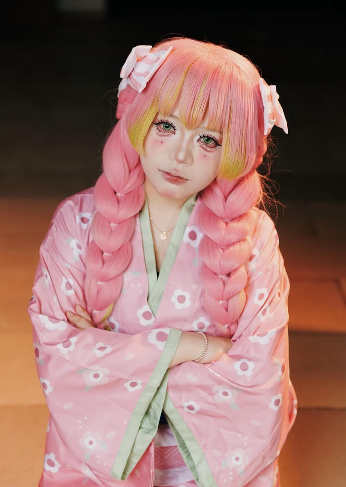 cosplay Luyến Trụ váy hồng dễ thương