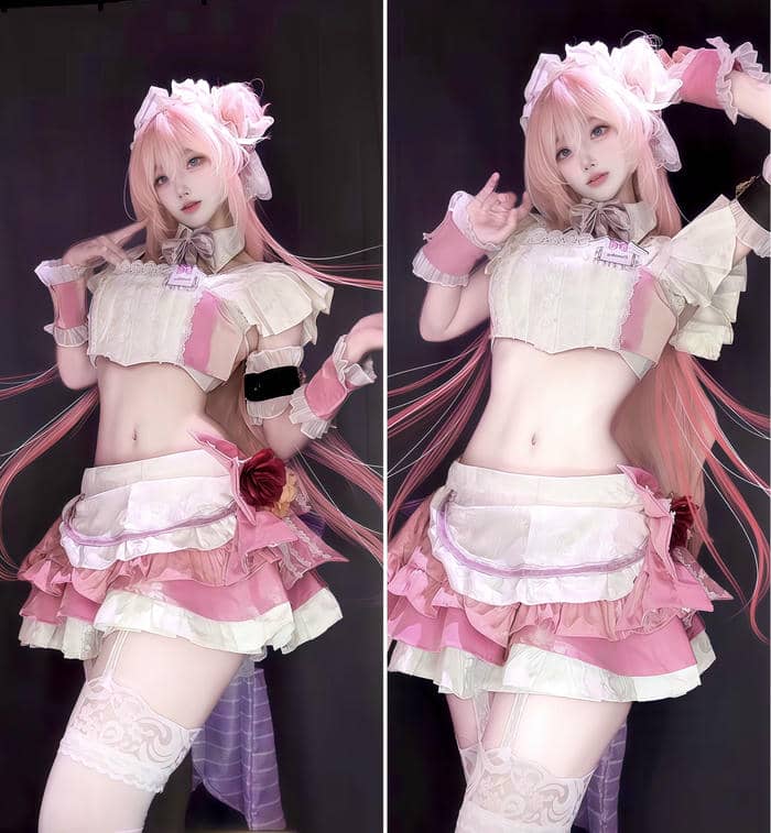 cosplay hồng bánh bèo