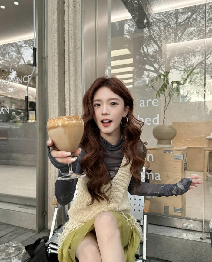 gái xinh hàn quốc phong cách vintage