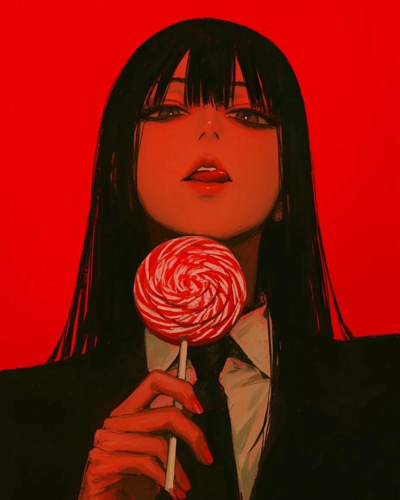 hình ảnh anime nữ ngầu dịu dàng