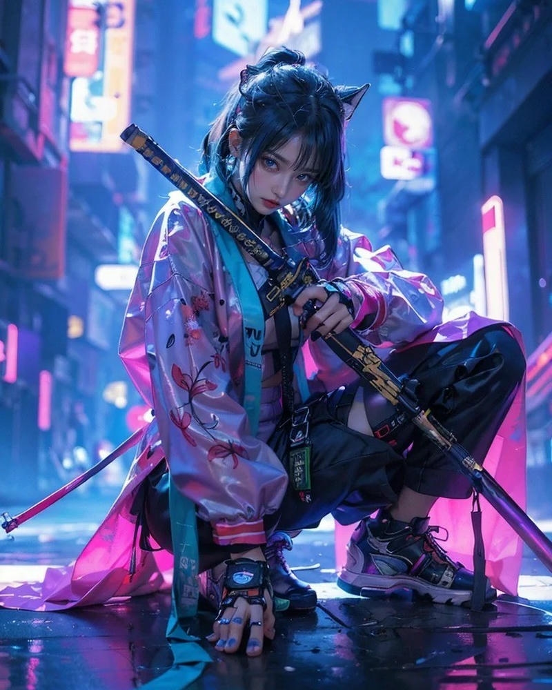 hình ảnh anime nữ ngầu huyền ảo