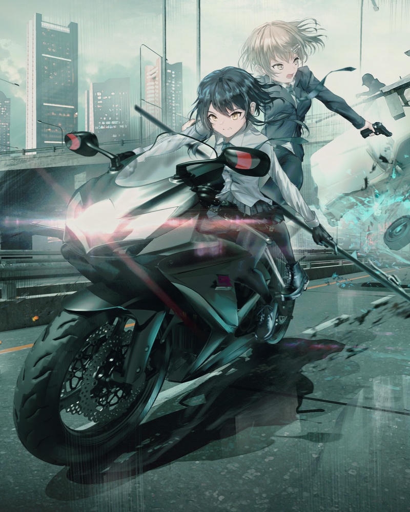 hình ảnh anime nữ ngầu mạnh mẽ