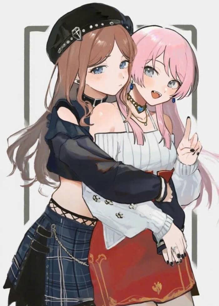 hình anime bách hợp dễ thương