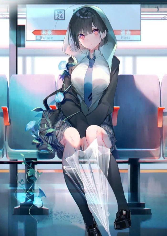hình anime girl lè lưỡi