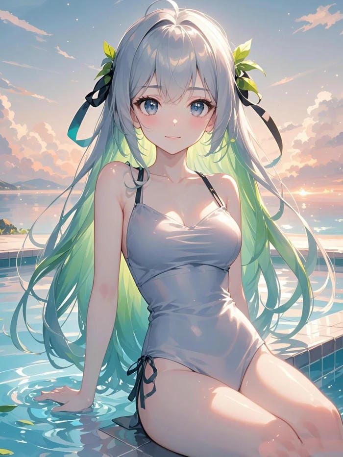 hình anime girl tươi mát