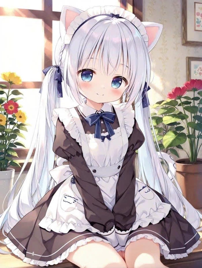 hình anime hầu gái hoạt hình