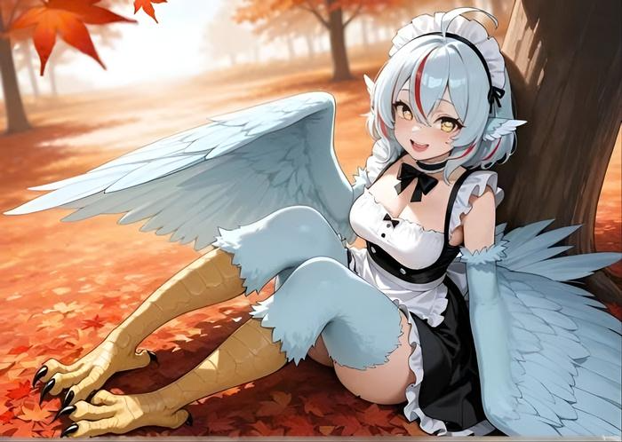 hình anime nền máy tính hầu gái