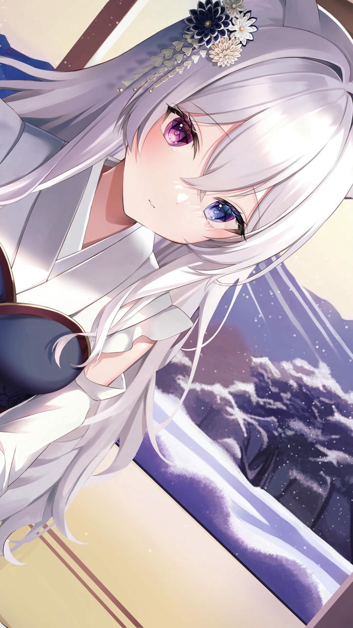 hình nền anime nữ ánh sáng