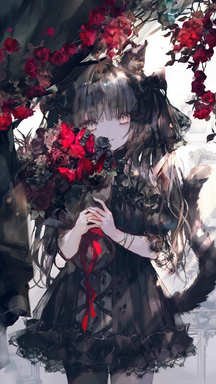 hình nền anime nữ dịu dàng