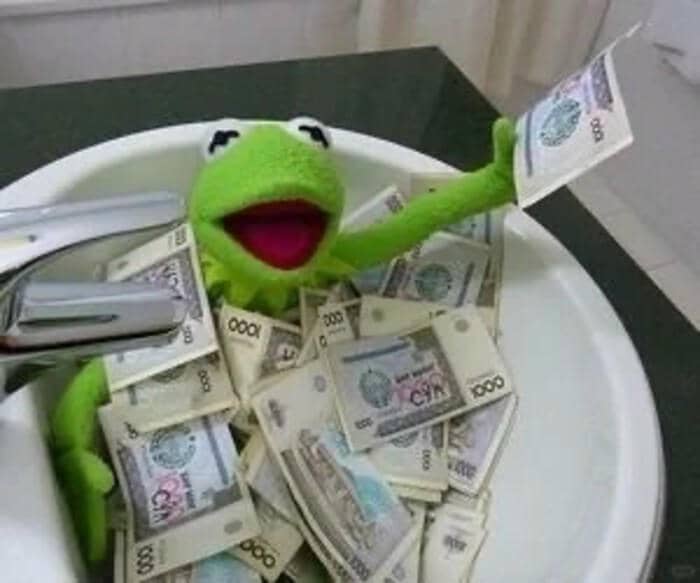 meme ném tiền